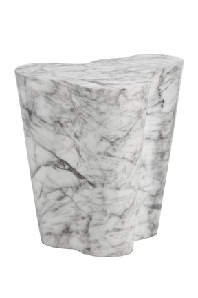 Marble-Look Indoor/Outdoor Side Table L by Splendido Ava