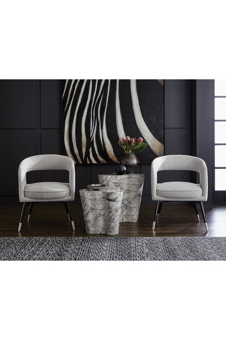 Modern European furniture - Marble-Look Indoor/Outdoor Side Table L - www.oroa.com