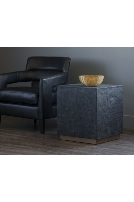 Textured Concrete End Table | Splendido Newbury