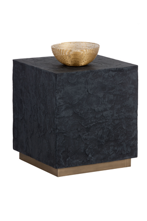 Textured Concrete End Table | Splendido Newbury