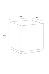 Modern European furniture - Textured Concrete End Table - www.oroa.com
