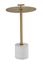Modern European furniture - Gold Round End Table - www.oroa.com