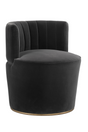 Modern European furniture - Gray Channeled-Back Lounge Chair - www.oroa.com