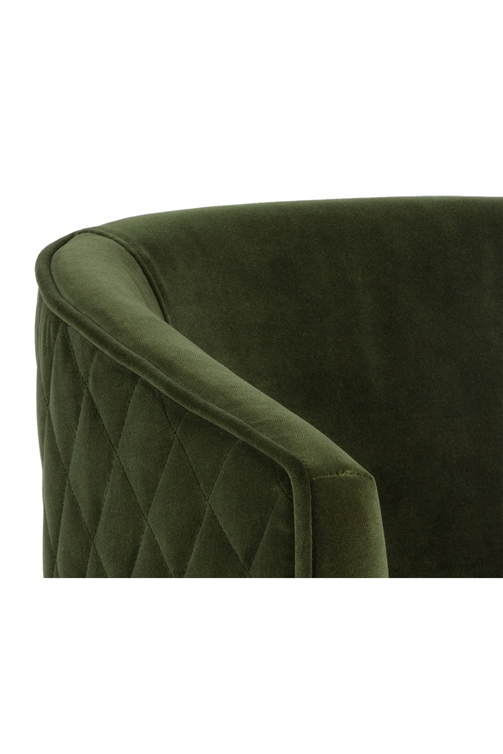 Green Diamond-Stitched Dining Chair | Splendido Cornella