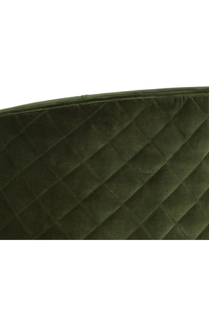 Green Diamond-Stitched Dining Chair | Splendido Cornella