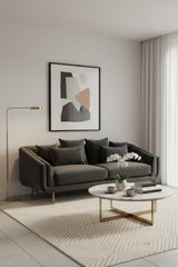 Modern European furniture - Channeled-Back 6-Cushion Sofa - www.oroa.com