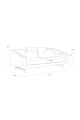 Modern European furniture - Channeled-Back 6-Cushion Sofa - www.oroa.com