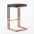 Black Leather Look Counter Stools (2) by Splendido Boone