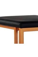 Modern European furniture - Black Leather Look Counter Stools (2) - www.oroa.com