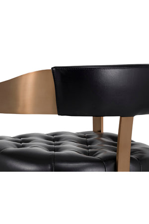 Modern European furniture - Antique Brass Framed Bar Stool - www.oroa.com