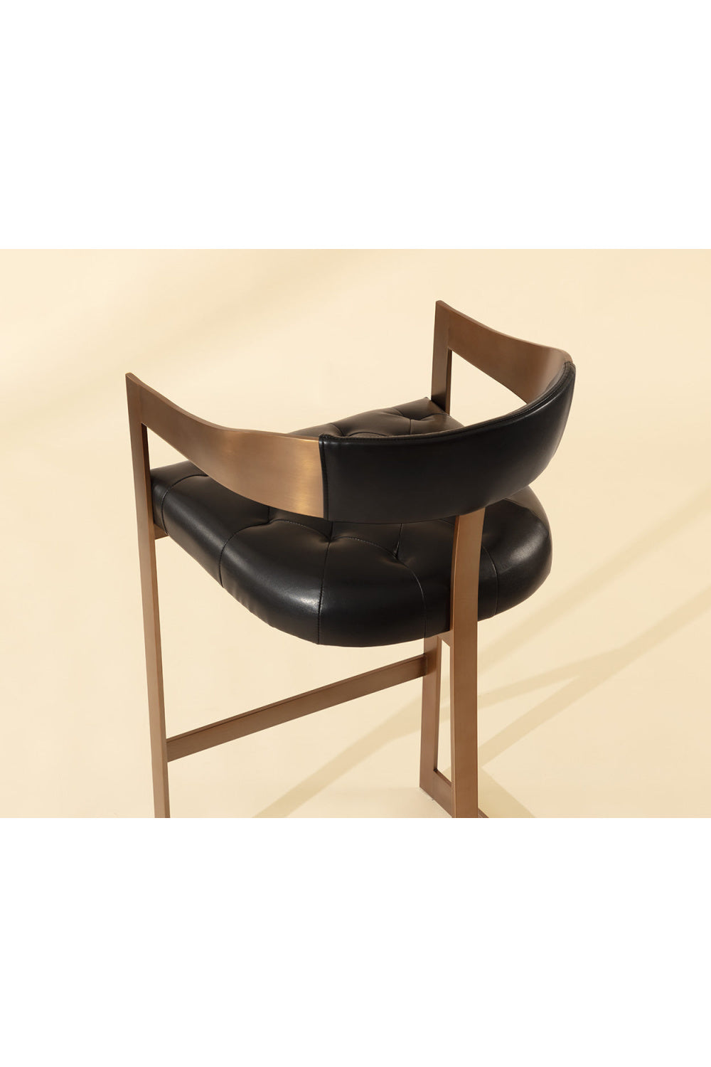 Modern European furniture - Antique Brass Framed Bar Stool - www.oroa.com