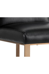Modern European furniture - Black Bonded Leather Counter Stool - www.oroa.com