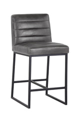 Modern European furniture - Modern Channel-Tufted Counter Stool - www.oroa.com