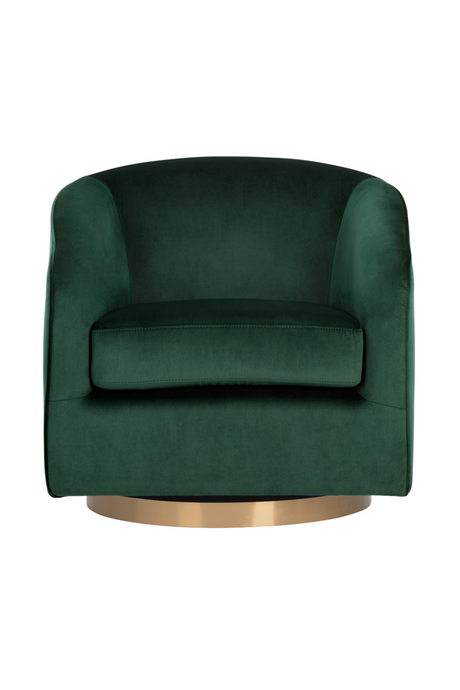 Modern European furniture - Curved Swivel Lounge Chair - www.oroa.com