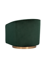 Modern European furniture - Curved Swivel Lounge Chair - www.oroa.com