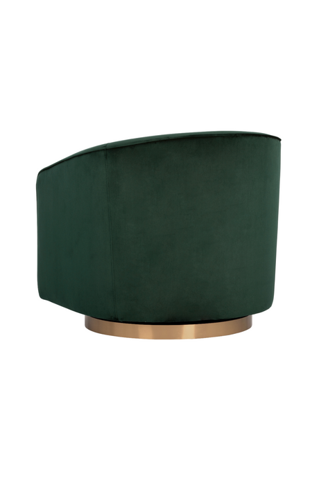 Modern European furniture - Curved Swivel Lounge Chair - www.oroa.com
