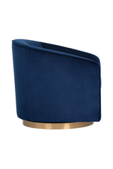 Modern European furniture - Curved Swivel Lounge Chair - www.oroa.com