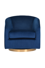 Modern European furniture - Curved Swivel Lounge Chair - www.oroa.com