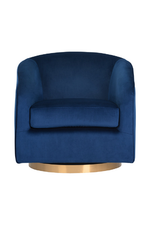 Curved Swivel Lounge Chair | Splendido Hazel