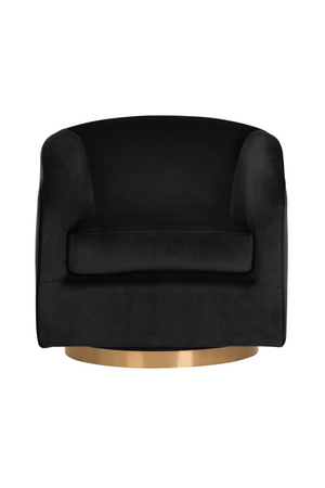 Curved Swivel Lounge Chair | Splendido Hazel