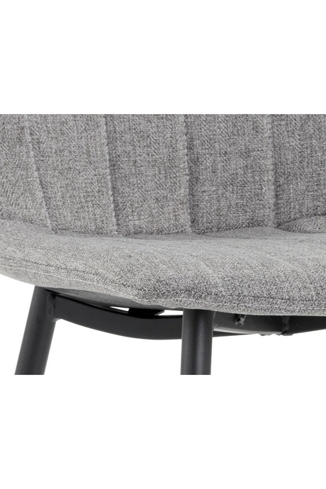 Modern European furniture - Channel-Tufted Dining Chairs (2) - www.oroa.com