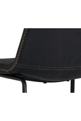 Modern European furniture - Leather Look Mid-Century Dining Chairs (2) - www.oroa.com