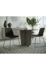 Modern European furniture - Leather Look Mid-Century Dining Chairs (2) - www.oroa.com