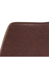 Modern European furniture - Leather-Look Mid-Century Counter Stools (2) - www.oroa.com