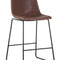 Modern European furniture - Leather-Look Mid-Century Counter Stools (2) - www.oroa.com