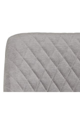 Modern European furniture - Gray Diamond-Tufted Dining Armchair  - www.oroa.com