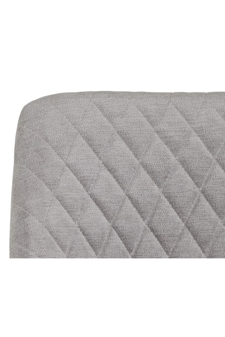 Modern European furniture - Gray Diamond-Tufted Dining Armchair  - www.oroa.com