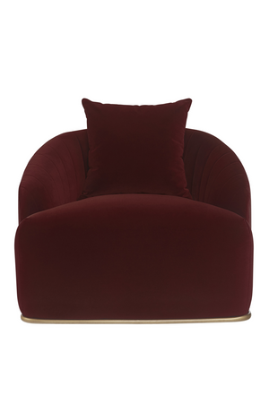 Curved Channel-Tufted Lounge Chair | Splendido Astrid