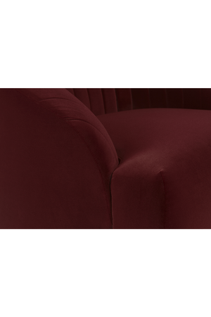 Curved Channel-Tufted Lounge Chair | Splendido Astrid