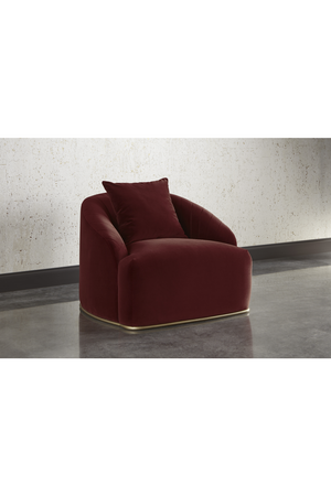 Curved Channel-Tufted Lounge Chair | Splendido Astrid