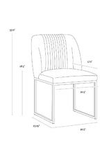 Modern European furniture - Ruched Back Dining Chairs (2) - www.oroa.com