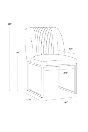 Modern European furniture - Ruched Back Dining Chairs (2) - www.oroa.com