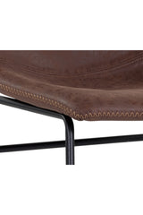Modern European furniture - Leather Look Mid-Century Dining Chairs (2) - www.oroa.com