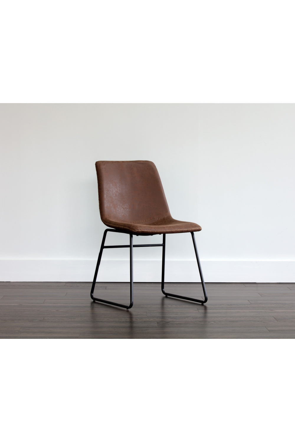 Leather Look Mid-Century Dining Chairs (2) | Splendido Cal | Oroa.com