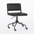 Black Leather Look Office Chair by Splendido Davis