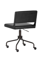 Modern European furniture - Black Leather Look Office Chair - www.oroa.com