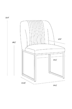 Modern European furniture - Ruched Back Dining Chairs (2) - www.oroa.com