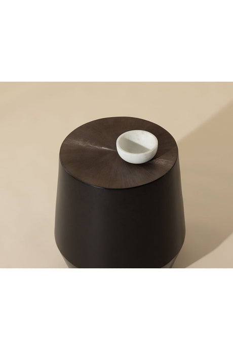 Modern European furniture - Etched Aluminum End Table - www.oroa.com