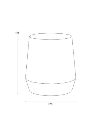 Modern European furniture - Etched Aluminum End Table - www.oroa.com