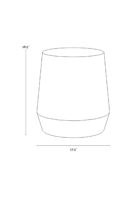 Modern European furniture - Etched Aluminum End Table - www.oroa.com