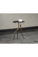 Modern European furniture - Black Marble End Table - www.oroa.com