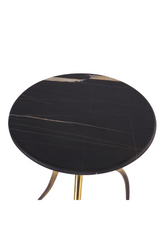 Modern European furniture - Black Marble End Table - www.oroa.com