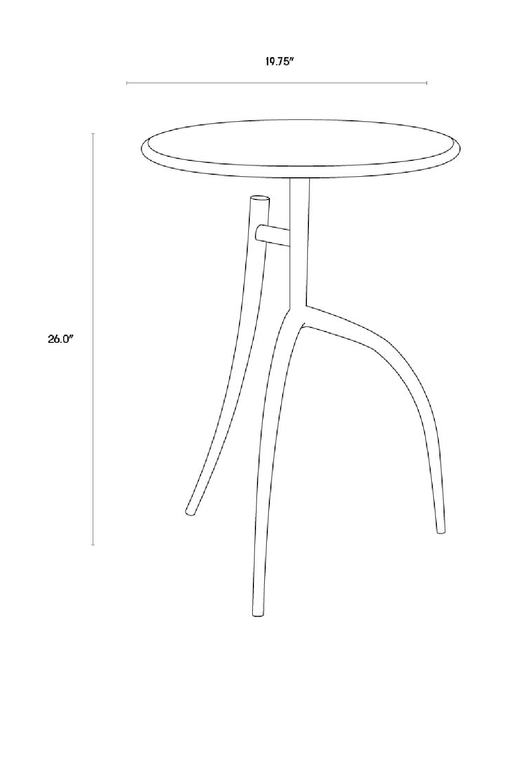 Black Marble End Table | Splendido Trent | Oroa.com