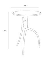 Modern European furniture - Black Marble End Table - www.oroa.com