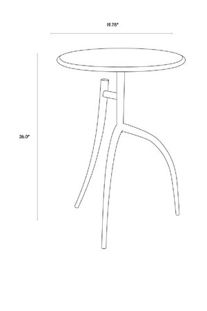 Black Marble End Table | Splendido Trent | Oroa.com