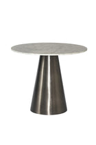 Modern European furniture - Carrara Marble Round Bistro Table - www.oroa.com